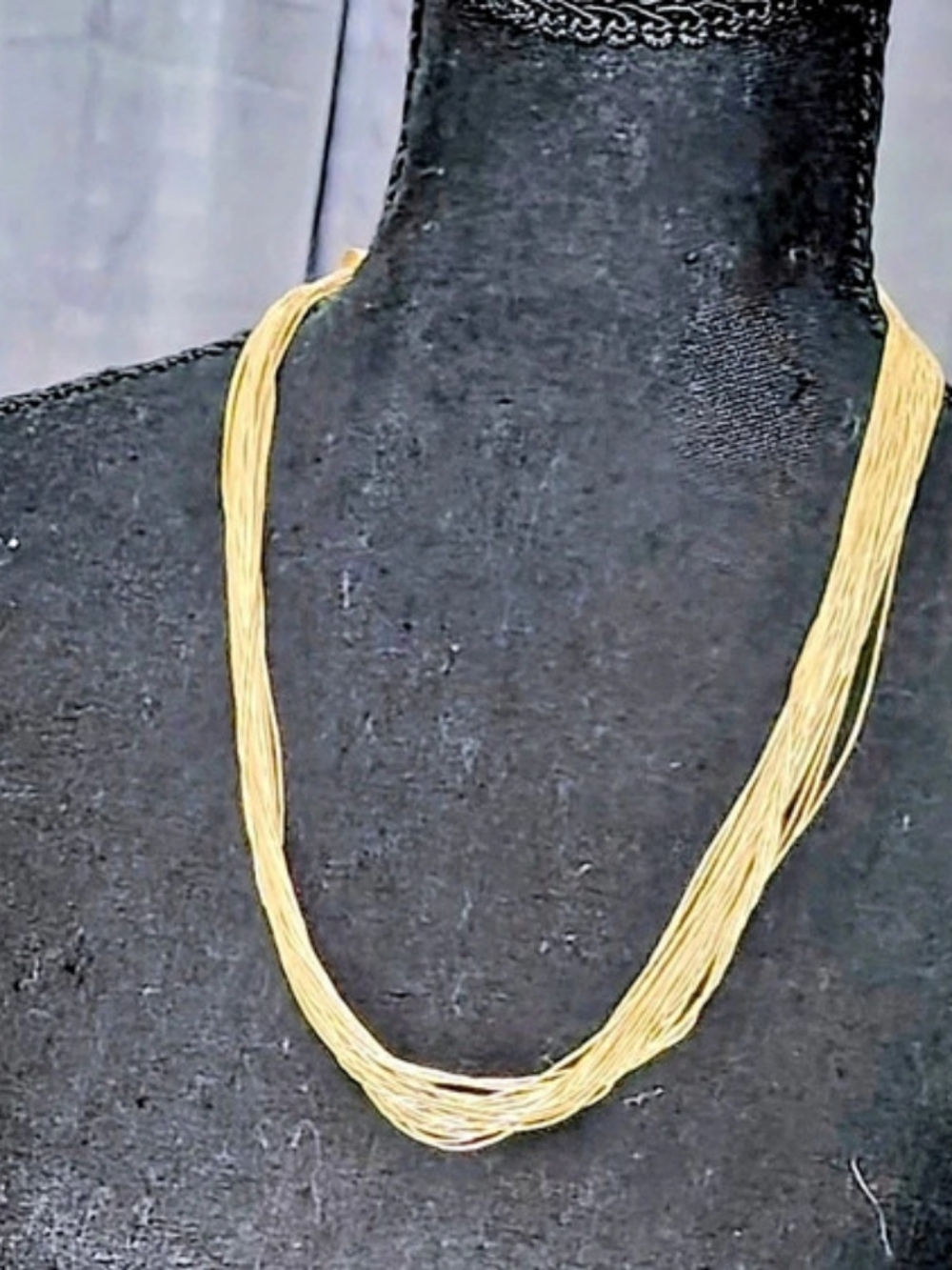 Liquid Silver 12' Sterling Silver Necklace.